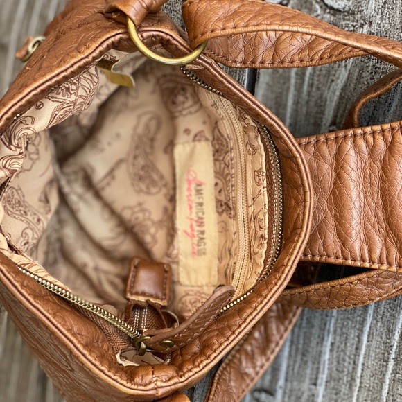 Butter Soft Cognac Bobo Crossbody Satchel Bag - Picture 5 of 10